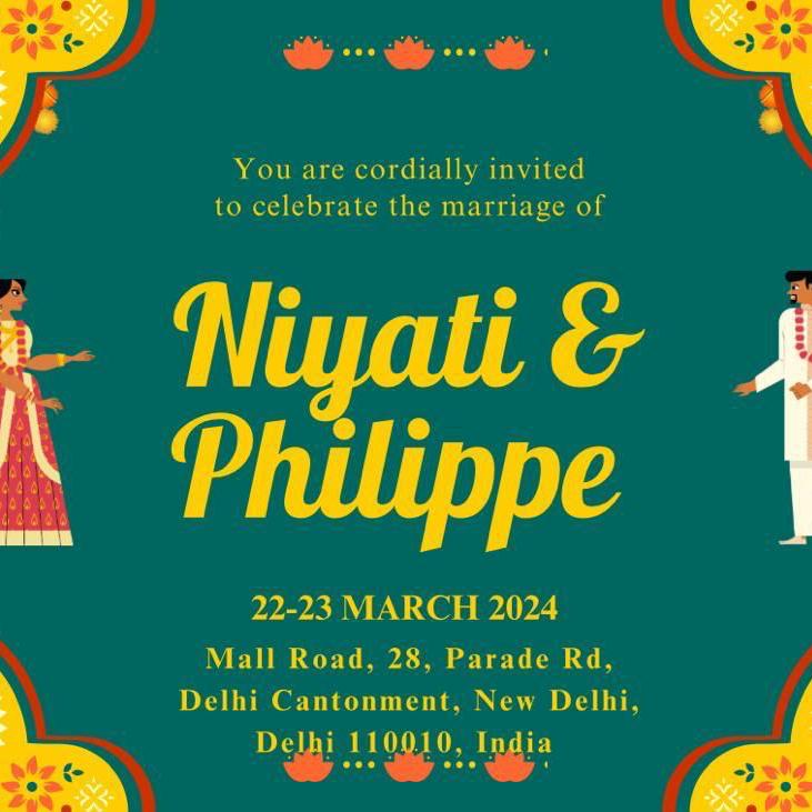 Philippe Laban and Niyati Ahuja's Wedding Website