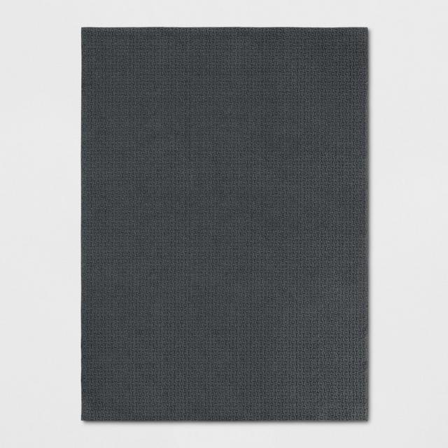4'X5'6" Solid Washable Accent Rug Gray - Made By Design™