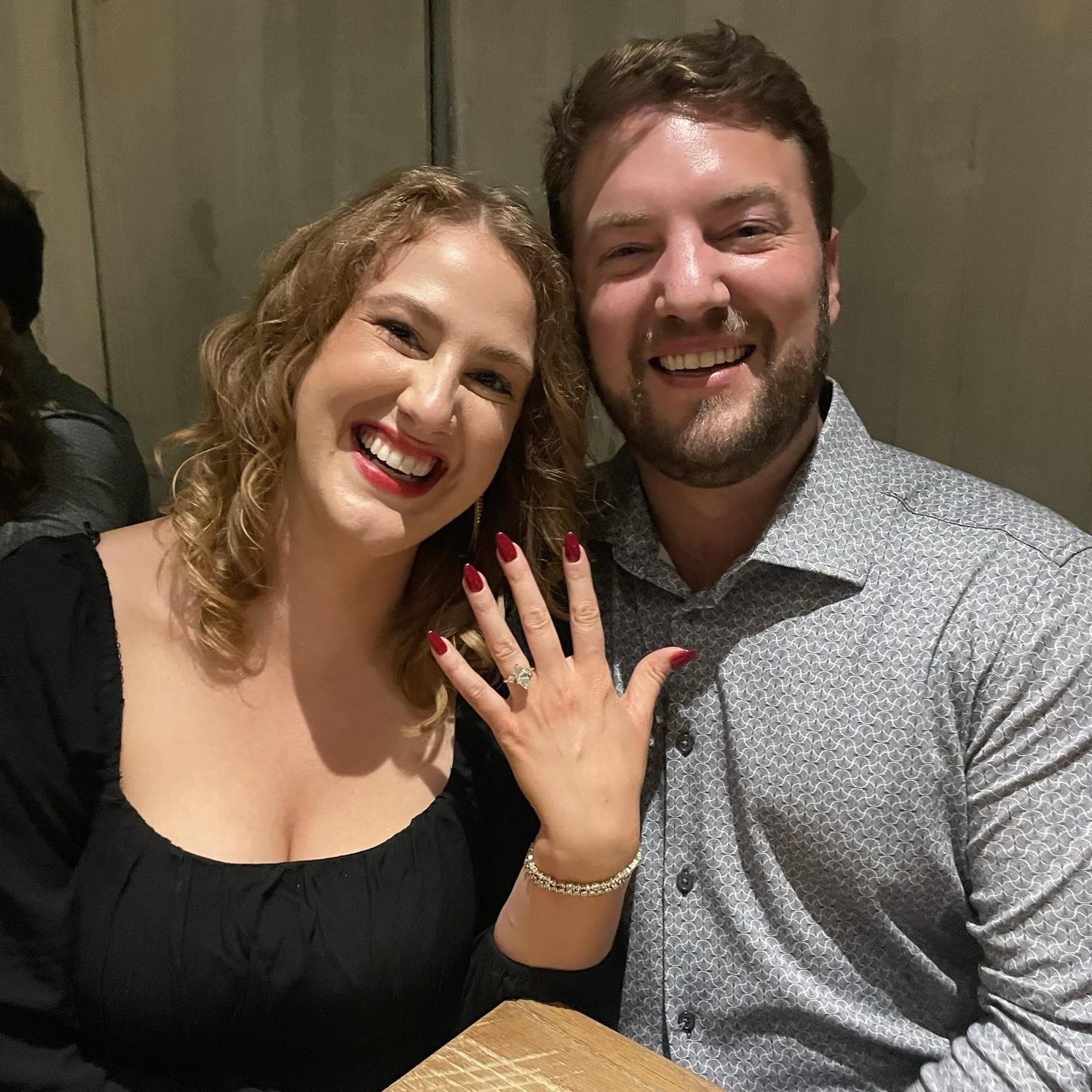 The night we got engaged!