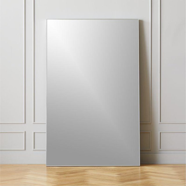 Infinity Silver Floor Mirror 48"x76"
