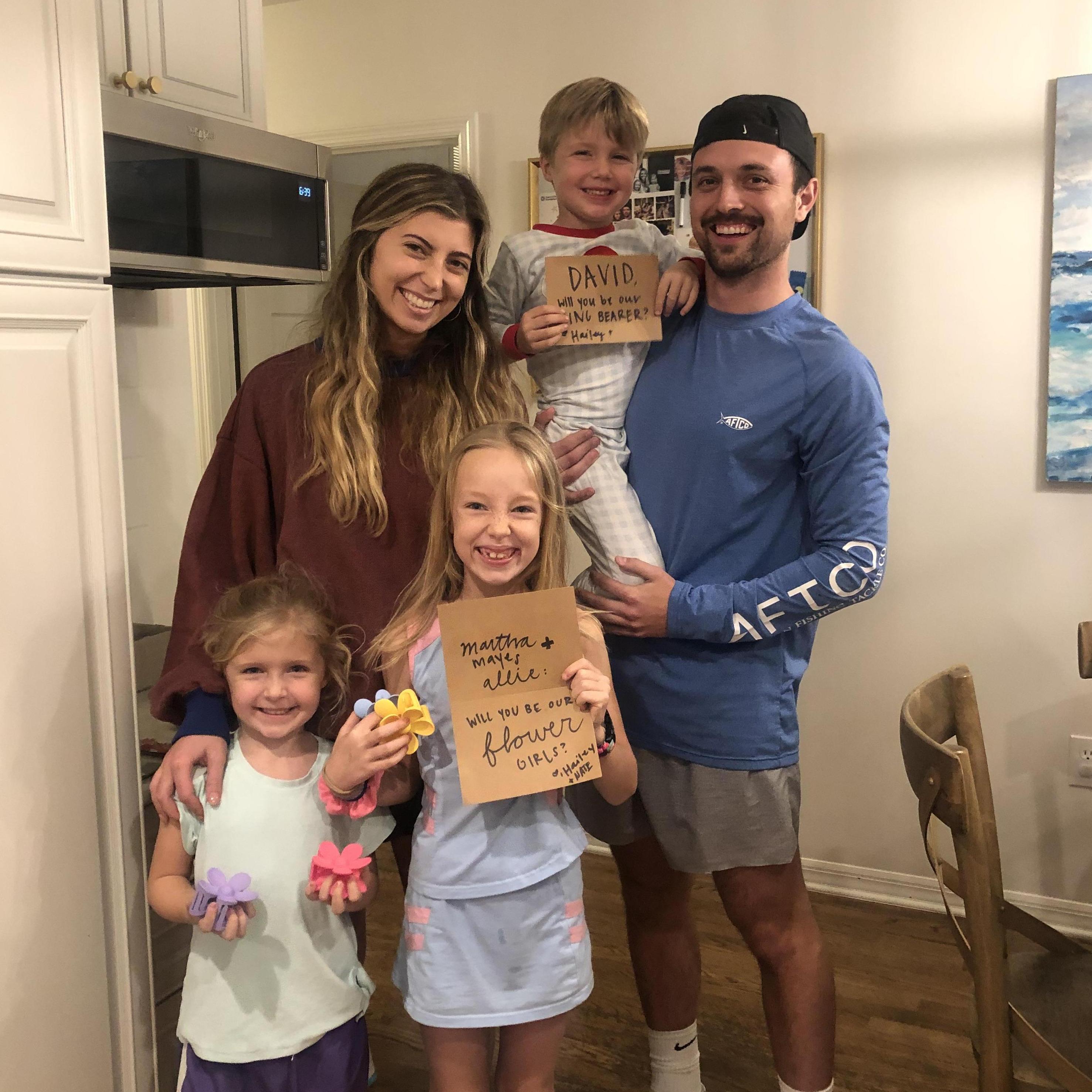 Asking the Browns to be in our wedding!