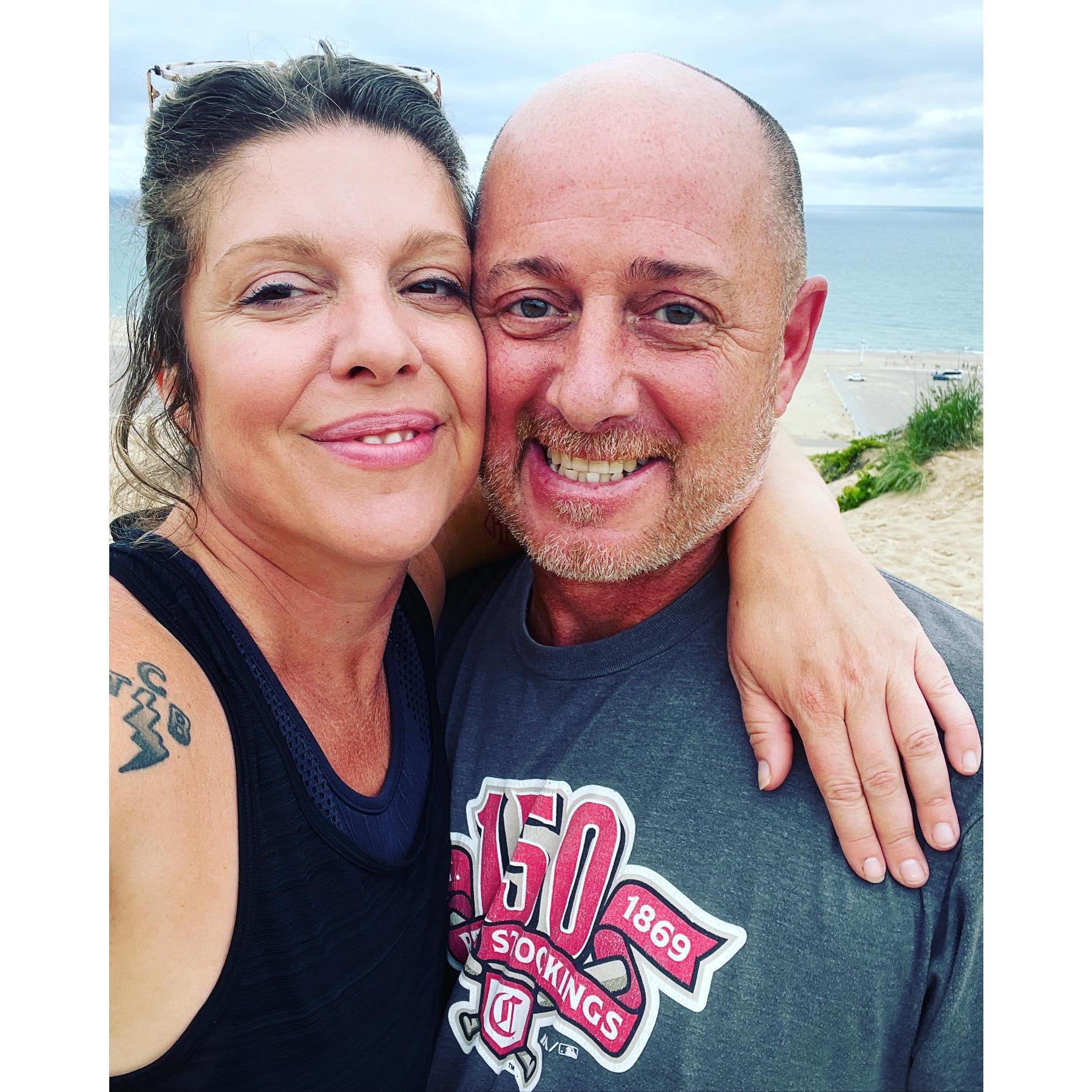 Amy and Steve both share a love of the outdoors. Camping is a success because Steve brings the gadgets and Amy brings ALL of the food.