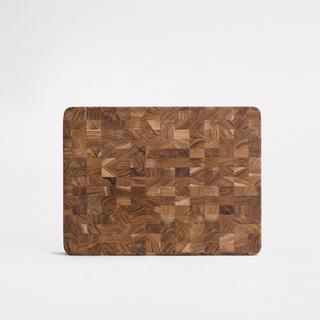 Rectangle End Grain Cutting Board with Feet 16"x12"x2"