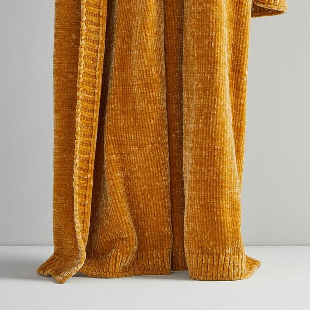 Luxe Chenille Throw, Golden Oak