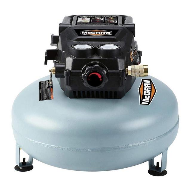 3 Gallon 1/3 HP 110 PSI Oil-Free Pancake Air Compressor