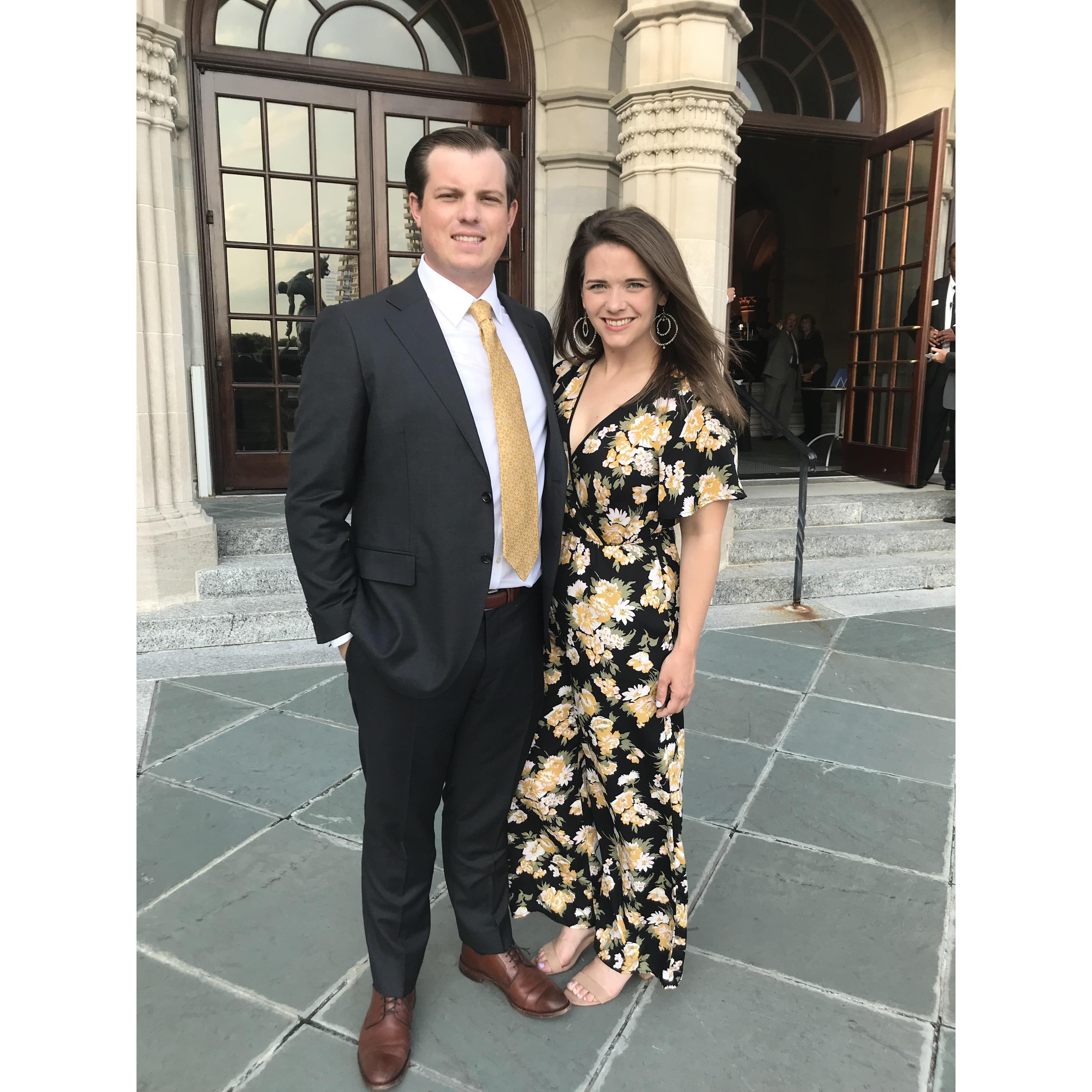 Here we are at a wedding in Norfolk, VA.