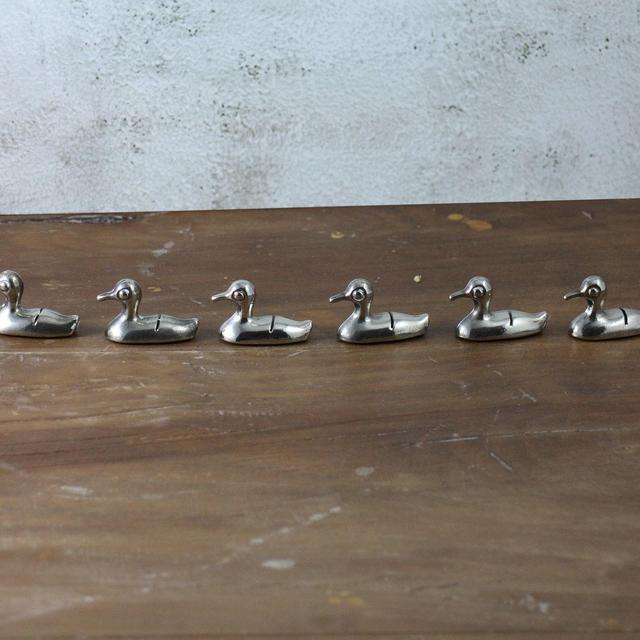 Vintage Duck Knives Rest - Duck card Holders - Set of 6