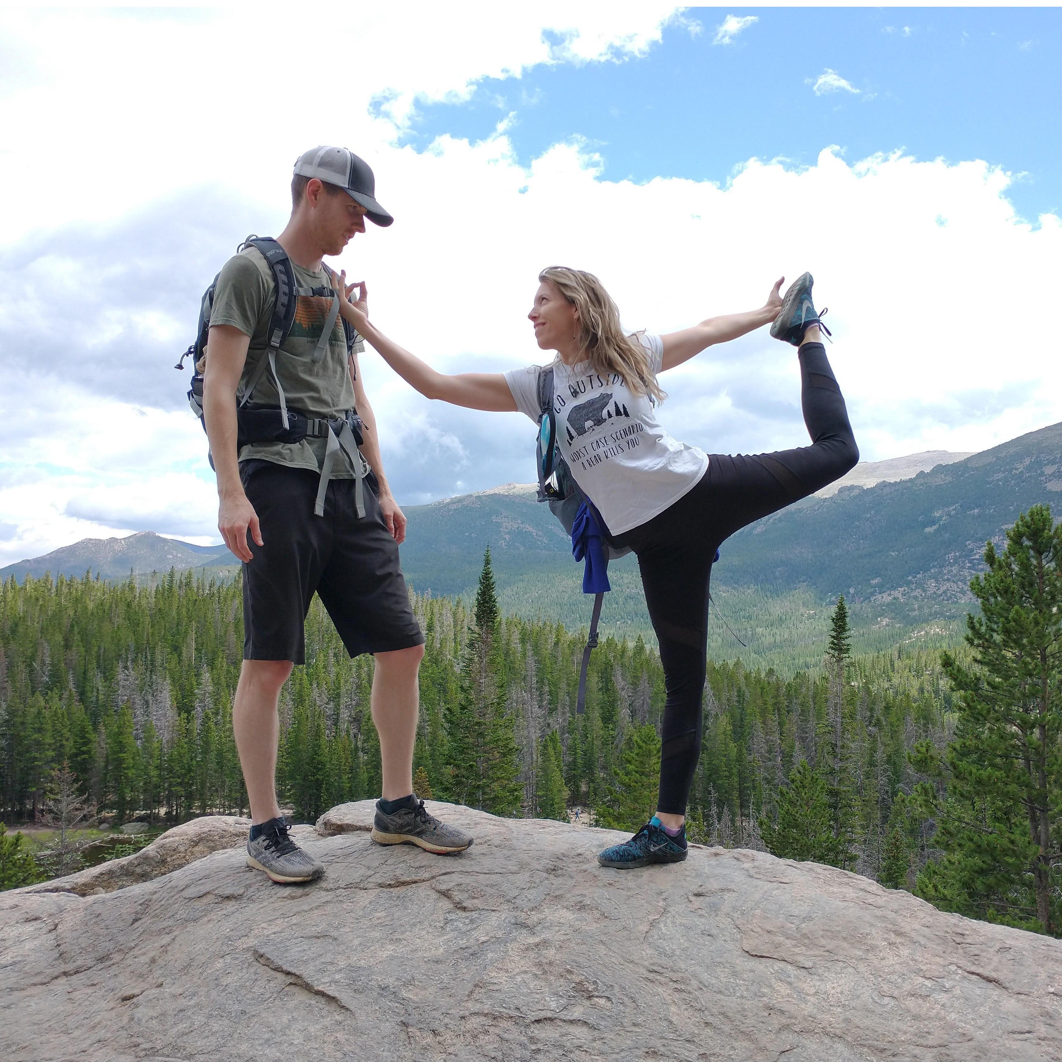 On a mountain. In Rocky Mountain National Park. July 2020.