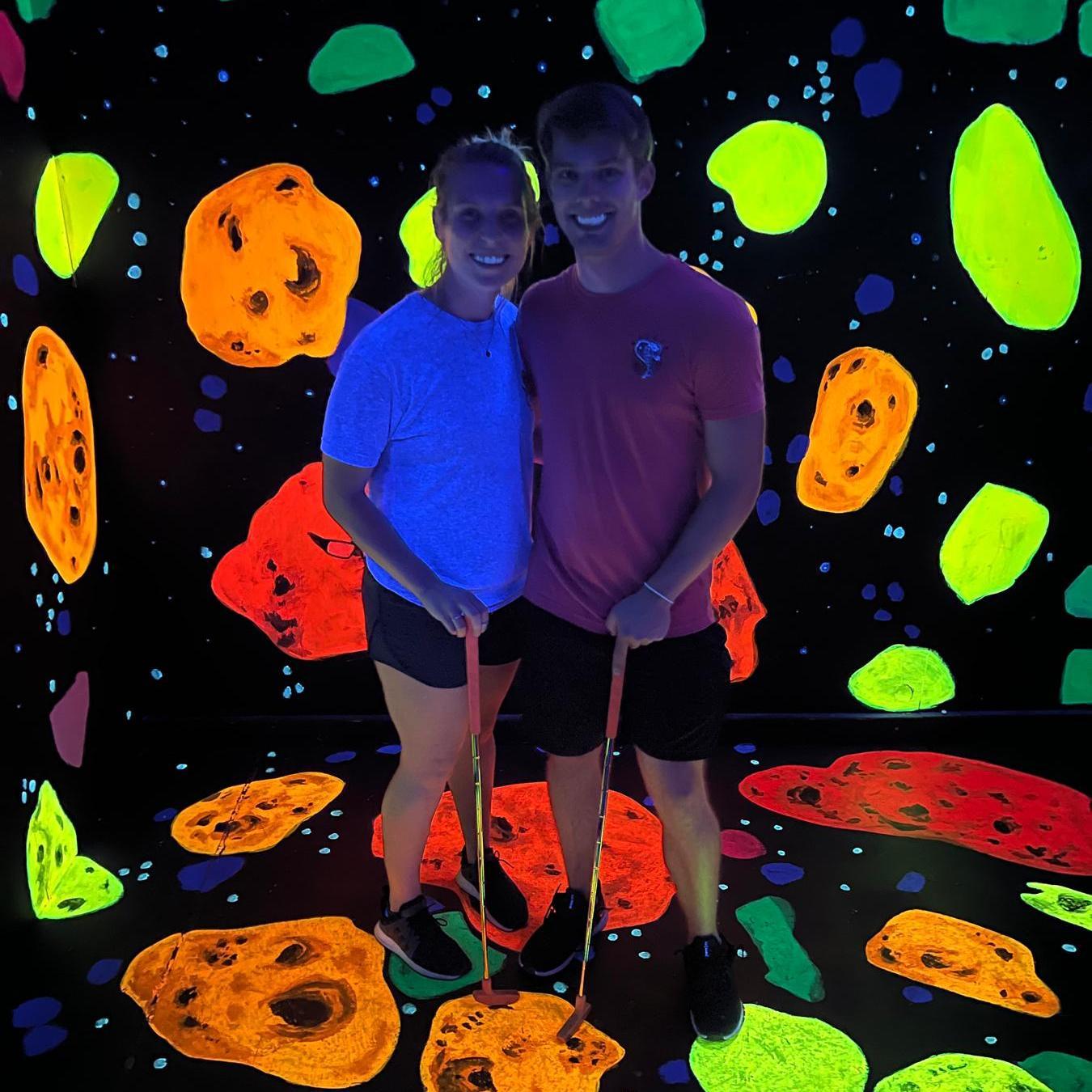 Glow in the dark putt putt