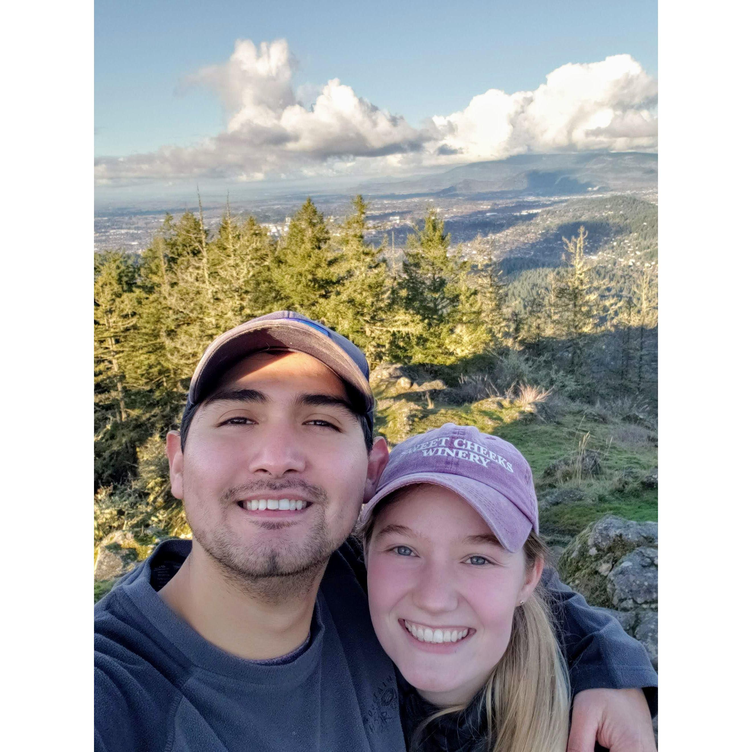 Top of Spencer Butte in Eugene