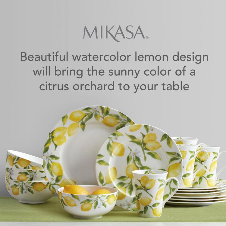 Mikasa, Lemons 16-Piece Dinnerware Set, Service for 4 | Zola