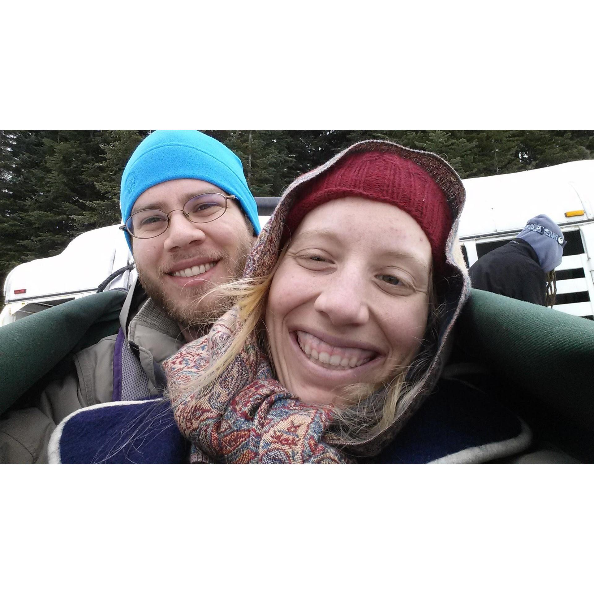 Dog sledding!