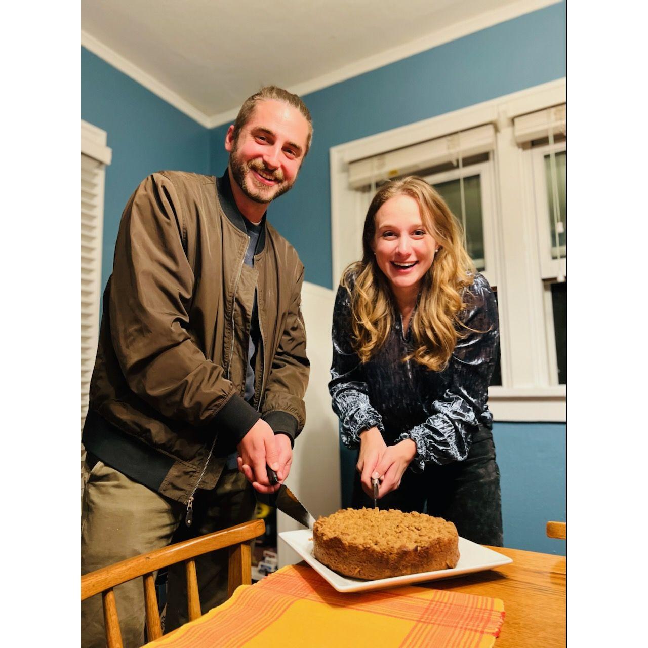 Our Champaign engagement party! Thrown by all of our wonderful University of Illinois friends :-)
