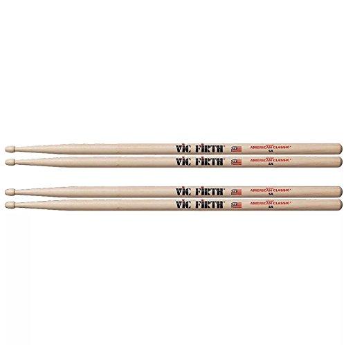 Vic Firth 5B Wood Tip Drum Stick (2 Pair)