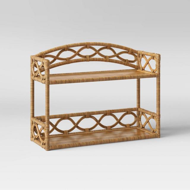 Rattan Wall Hanging Shelf Tan - Opalhouse™