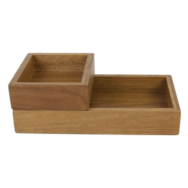 Haven™ Acacia Double Storage Tray