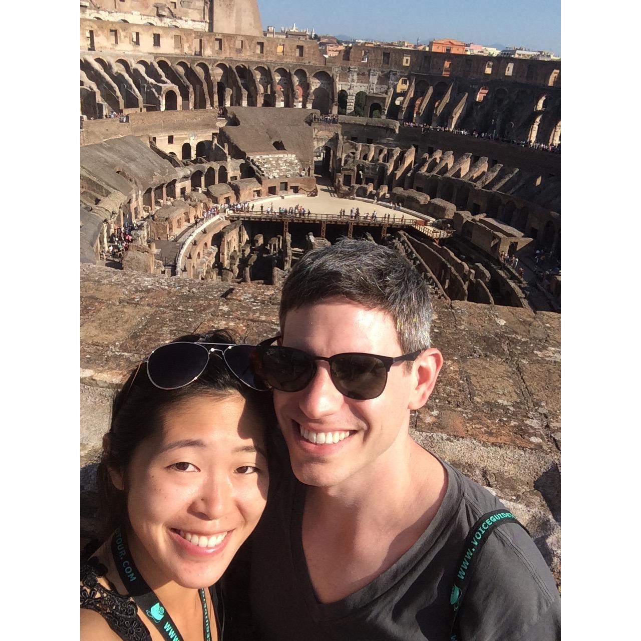 Colosseum tour. So cool!! Rome, Italy Oct, 2016