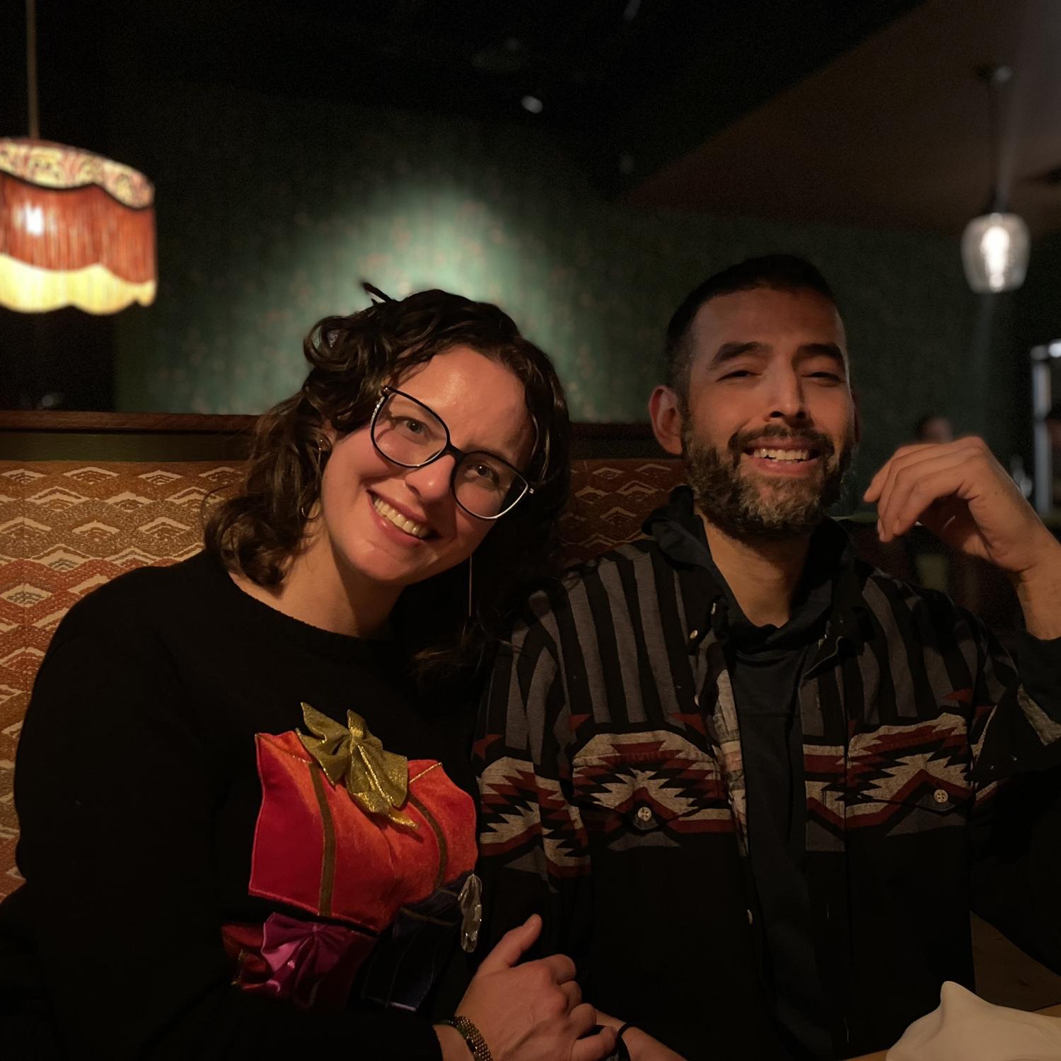 Dinner with Caro at Hank's in Cary, North Carolina (December 2024)