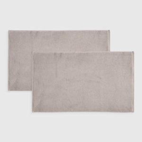 Turkish Cotton Bath Mat Bundle in Grey