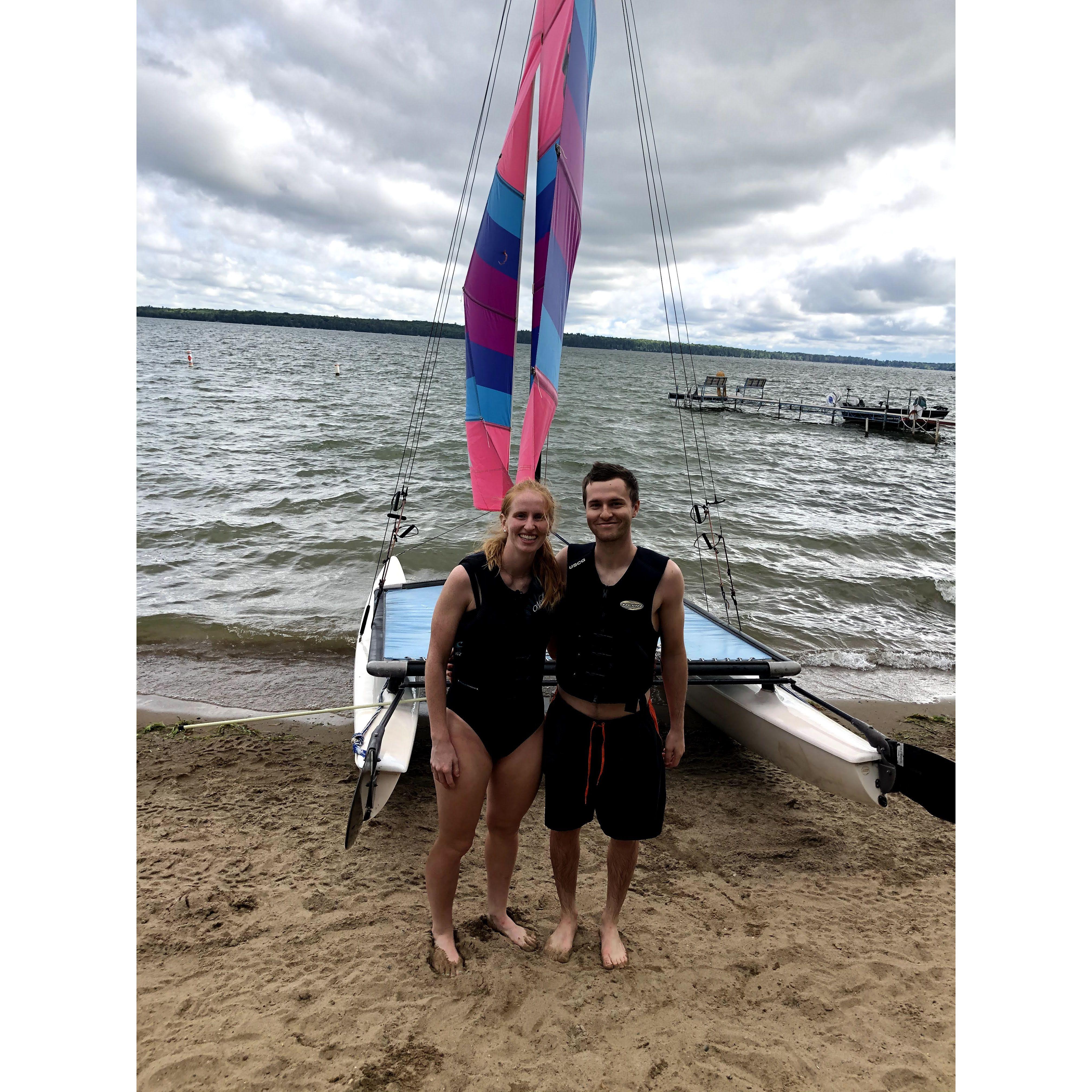 Sailing at the lake