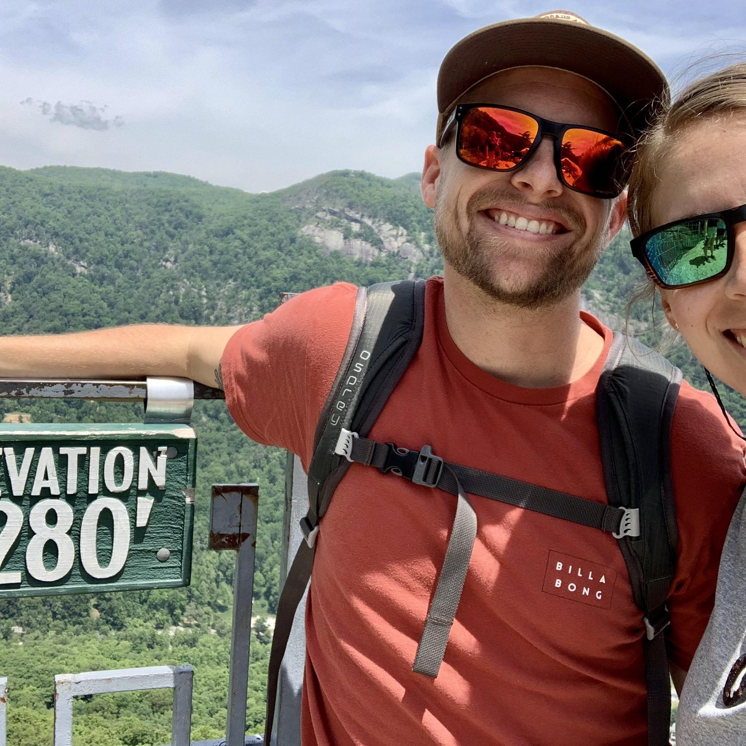 Blue ridge mountains in Asheville, NC. May 2021.