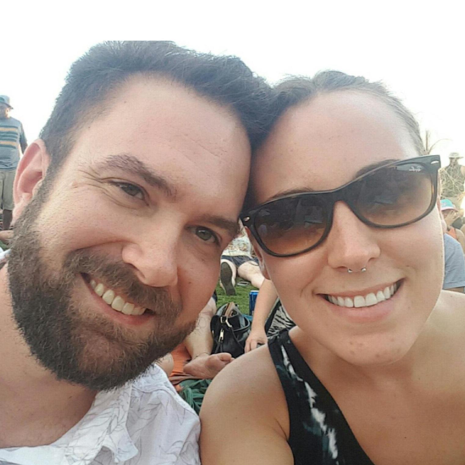 At our first concert together: Sublime with Rome, Dirty Heads, and 311