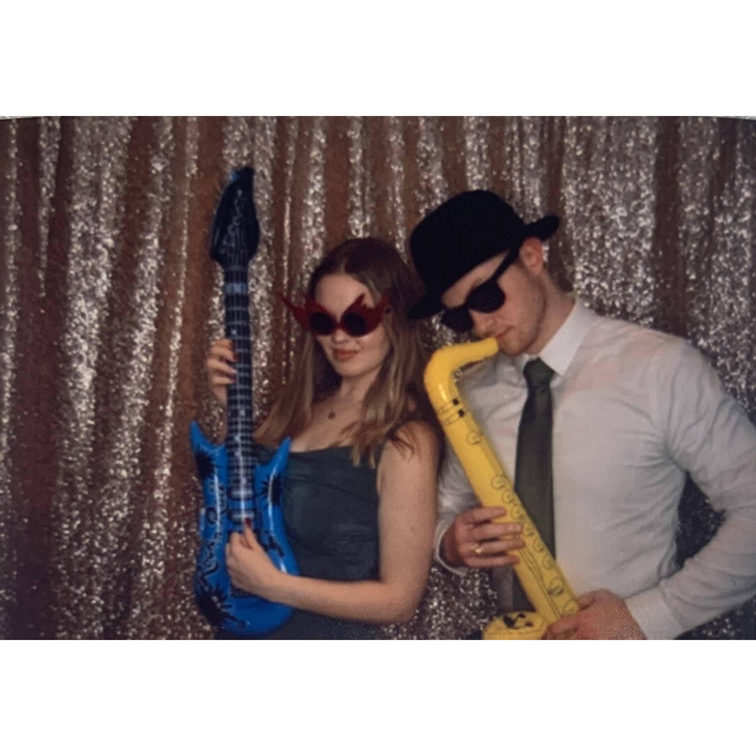 Our first wedding together (shoutout to David and Brittany). Be ready for the photobooth - it's a tradition!
