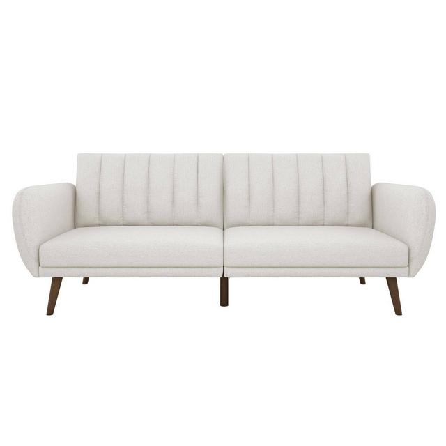 Brittany Linen Futon Gray - Novogratz