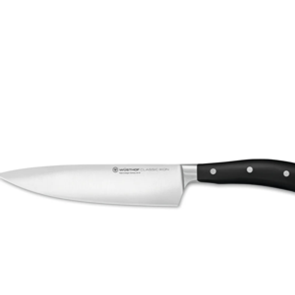 Wüsthof 8" Classic Ikon Chef's Knife in Black