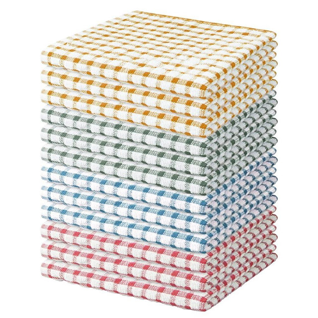 Nialnant 12 Pack Dish Towels for Kitchen,100% Cotton Soft Dish Rags,Quick Drying Dish Cloths for Washing Dishes,Cleaning Rags-11 x 11In
