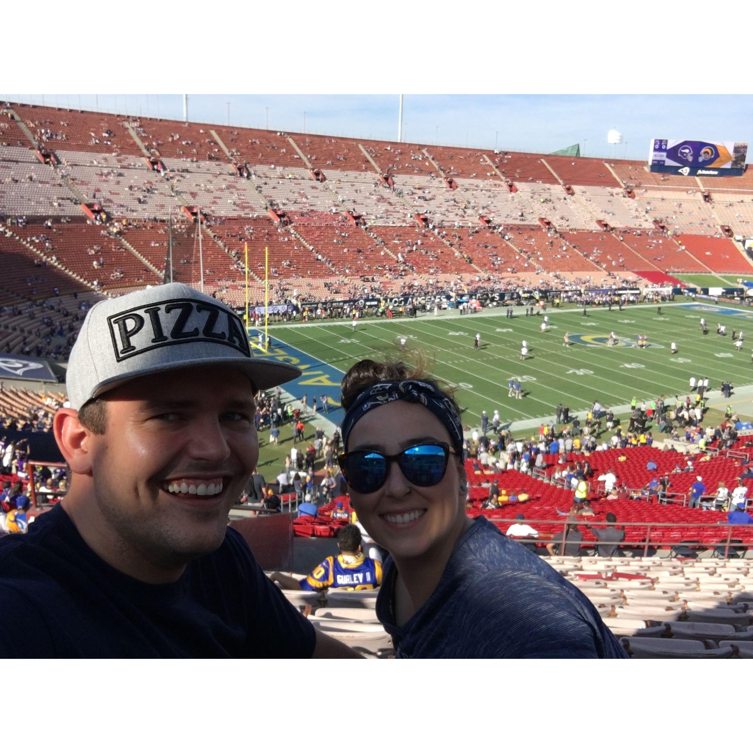 Our first Rams game!