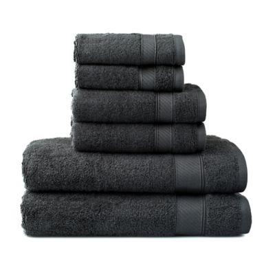Wamsutta® 6-Piece Hygro® Duet Bath Towel Set in Iron