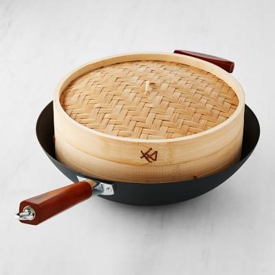 Cuisinart Carbon Steel Wok and 12-Inch Bamboo Steamer