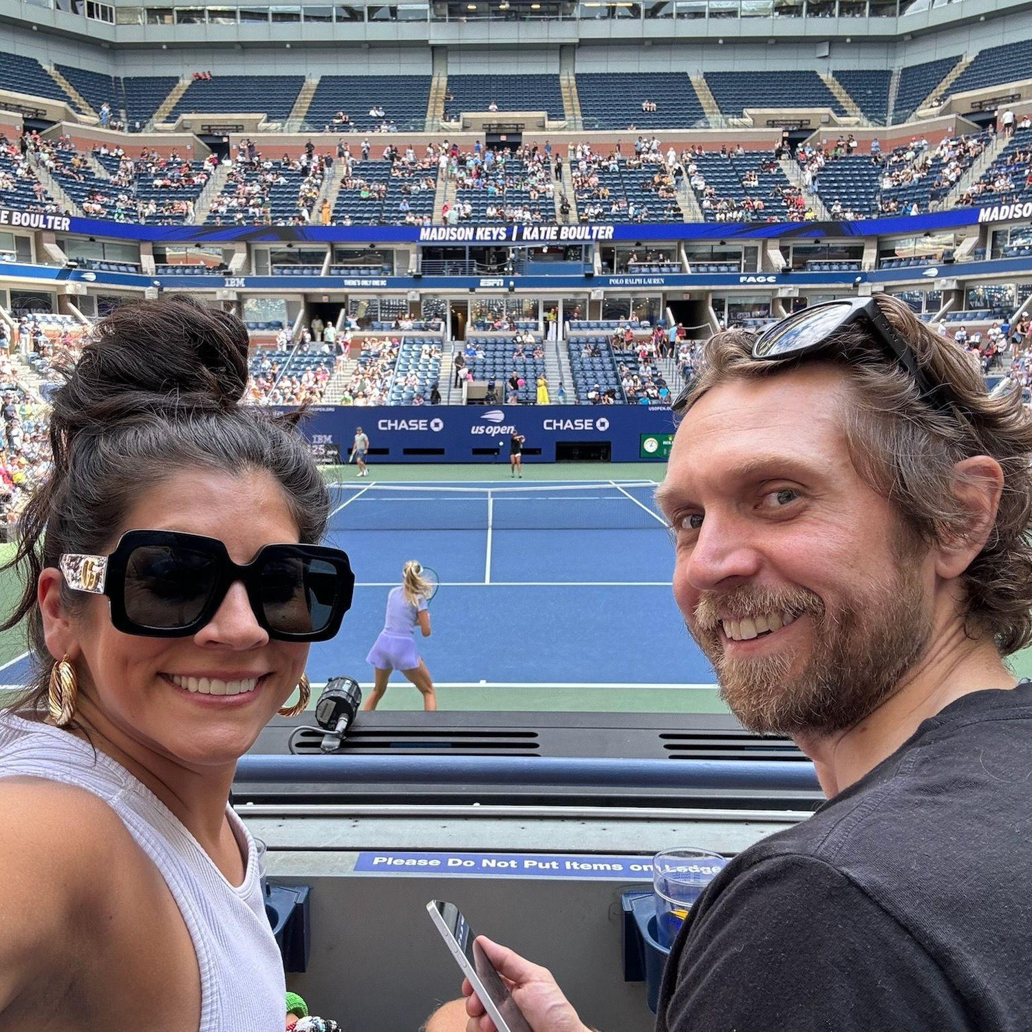 Best seats in the house at the US Open, one of our favorite NYC moments