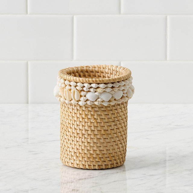 Tava Shell Toothbrush Holder, Natural