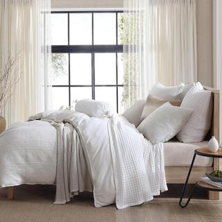 Pure Ribbed Jersey 3-Piece Duvet Set