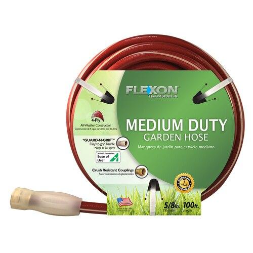 FLEXON 5/8-in X 100-ft Medium-Duty Red Garden Hose