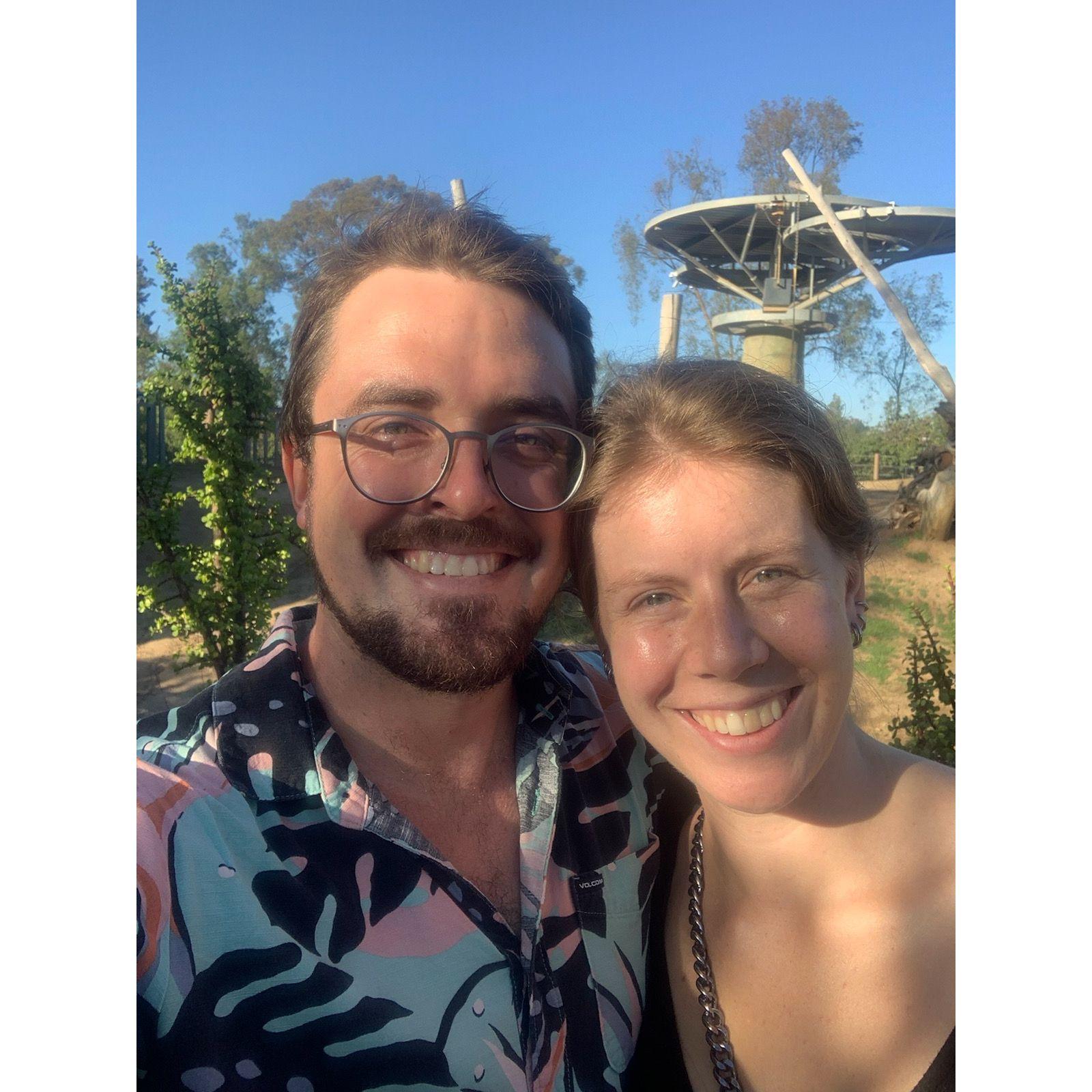 At the San Diego Zoo two weeks into dating - 2023