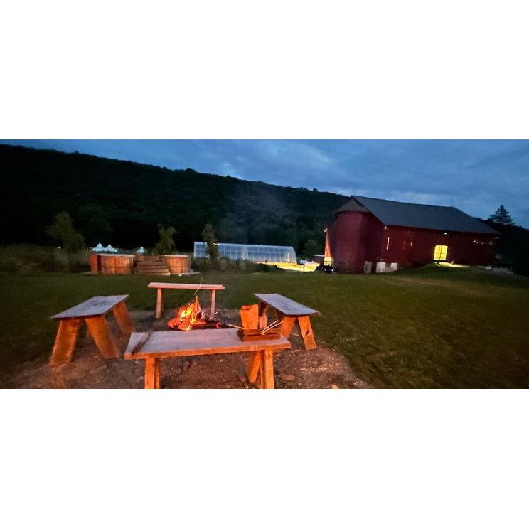 Campsite at each sleeping location