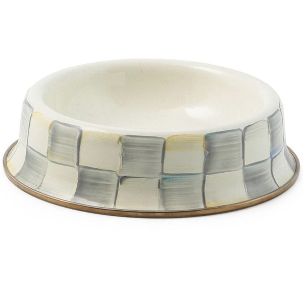 Sterling Check Small Pet Dish