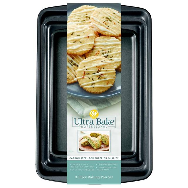 Wilton Ultra Bake Pro 3pc Cookie Sheet Set