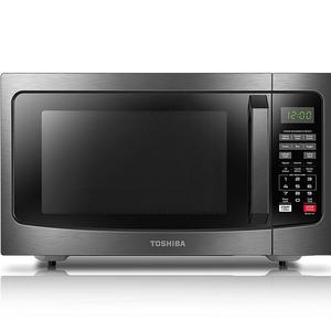 Toshiba EM131A5C-BS Microwave Oven, 1.2 Cu.ft, Black Stainless Steel