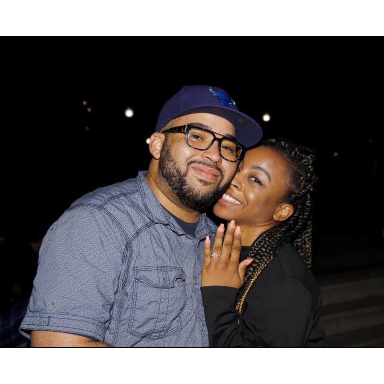 The night we got engaged!