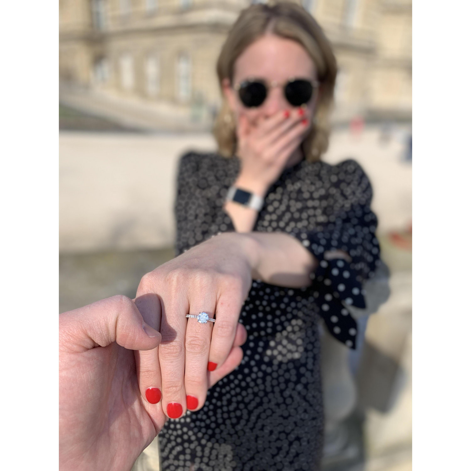 The beautiful ring that Nathan designed with his cousin, that Ally cannot stop staring at.