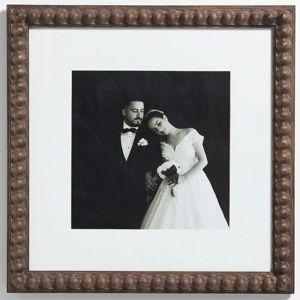 Elmhurst Beaded Walnut Wood 11x11 Wall Picture Frame with Interchangeable Mats + Reviews | Crate & Barrel
