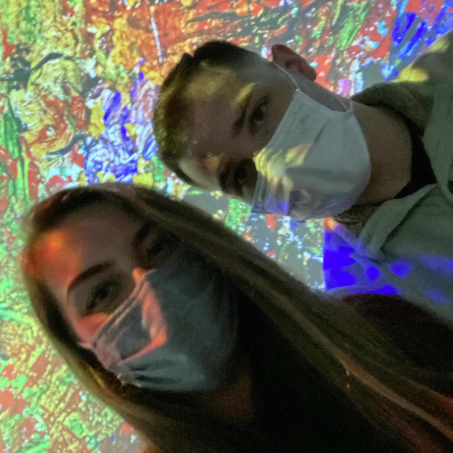 Immersive Van Gogh experience for our 1-month "anniversary"