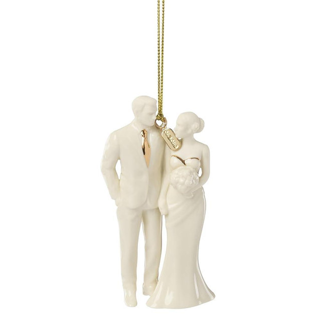Lenox 898582, 2026 Bride and Groom Ornament