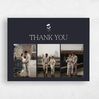 Ebony, Black Wedding Thank You - Kendall Multiphoto