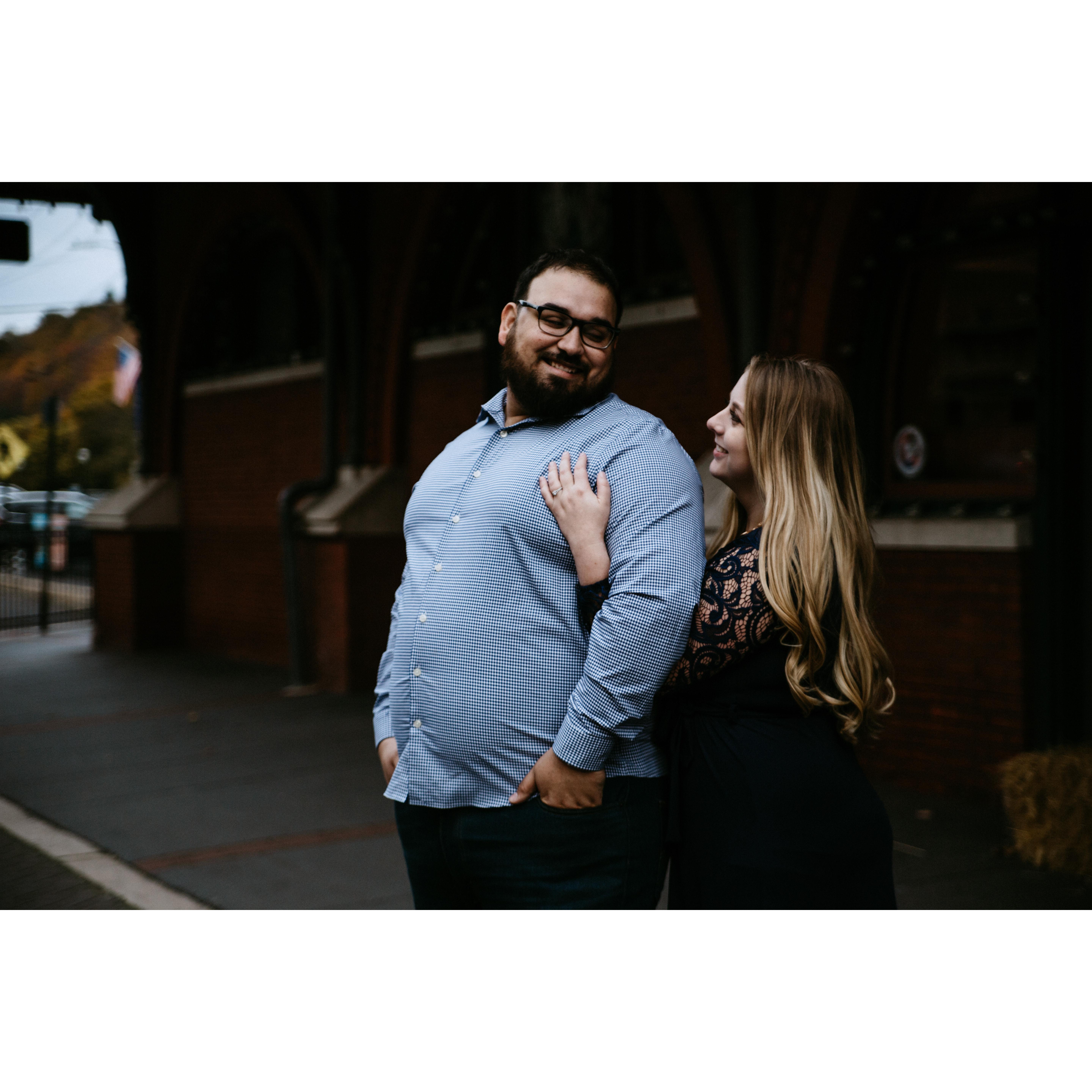 Engagement photo taken in downtown Jim Thorpe
-Kristy Hoadley Photography
