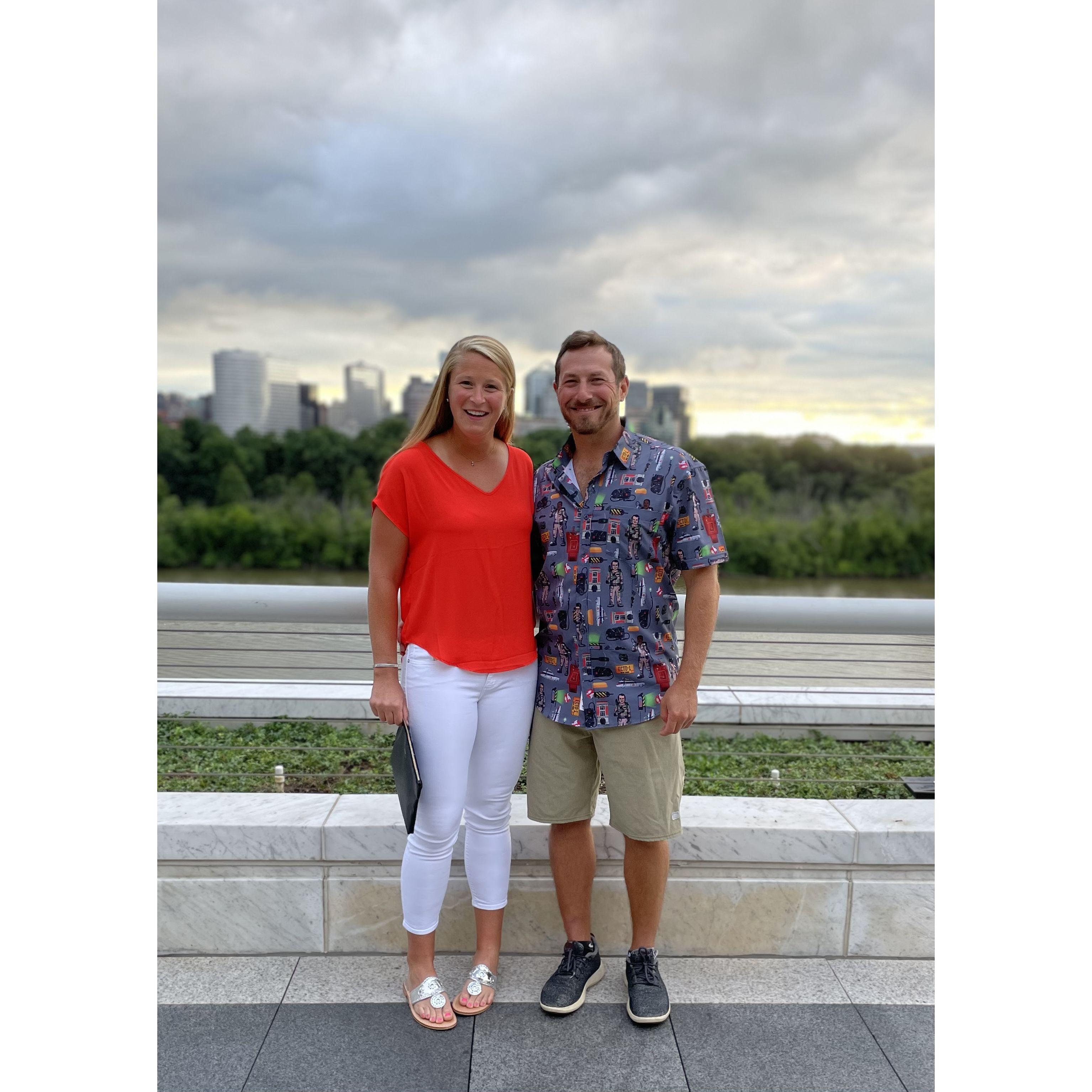 Amy and Jared love to attend different shows and performances at the Kennedy Center.